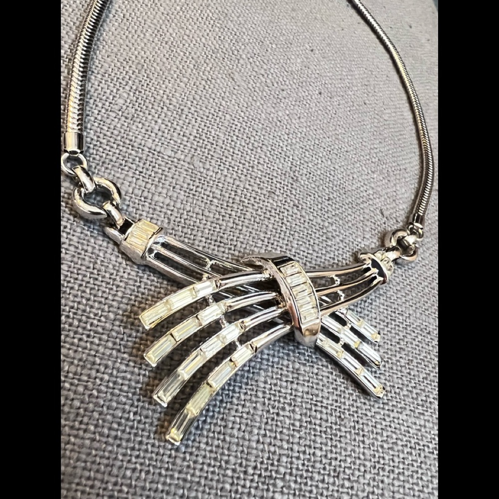 Trifari Vintage Baguette Necklace